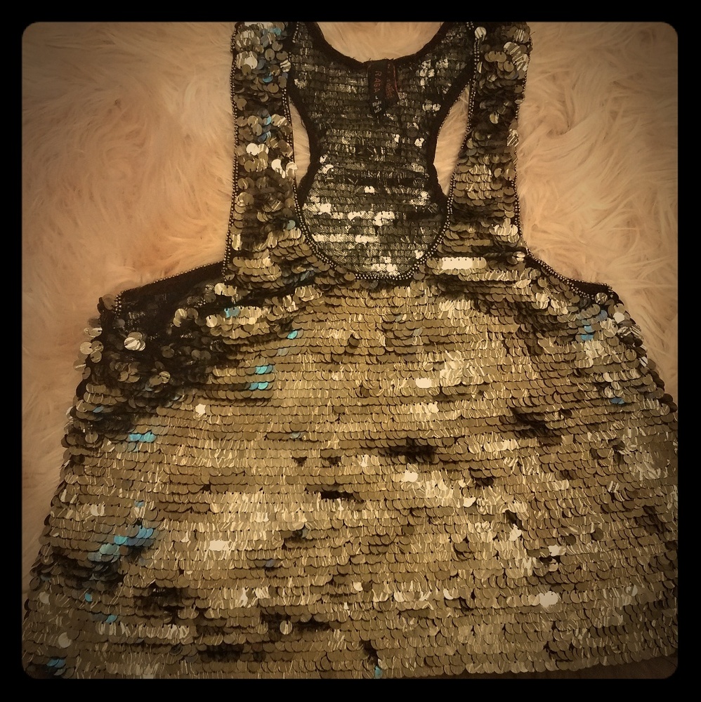 Sequin crop top